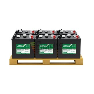 Pack 6 bateras LUCAS LC GC2 | 6 Voltios 225 Amperios C20